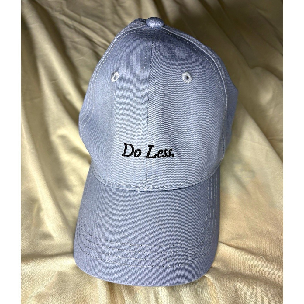 Merit Beauty Do Less Embroidered Baseball Cap Gray One Size Fits Most